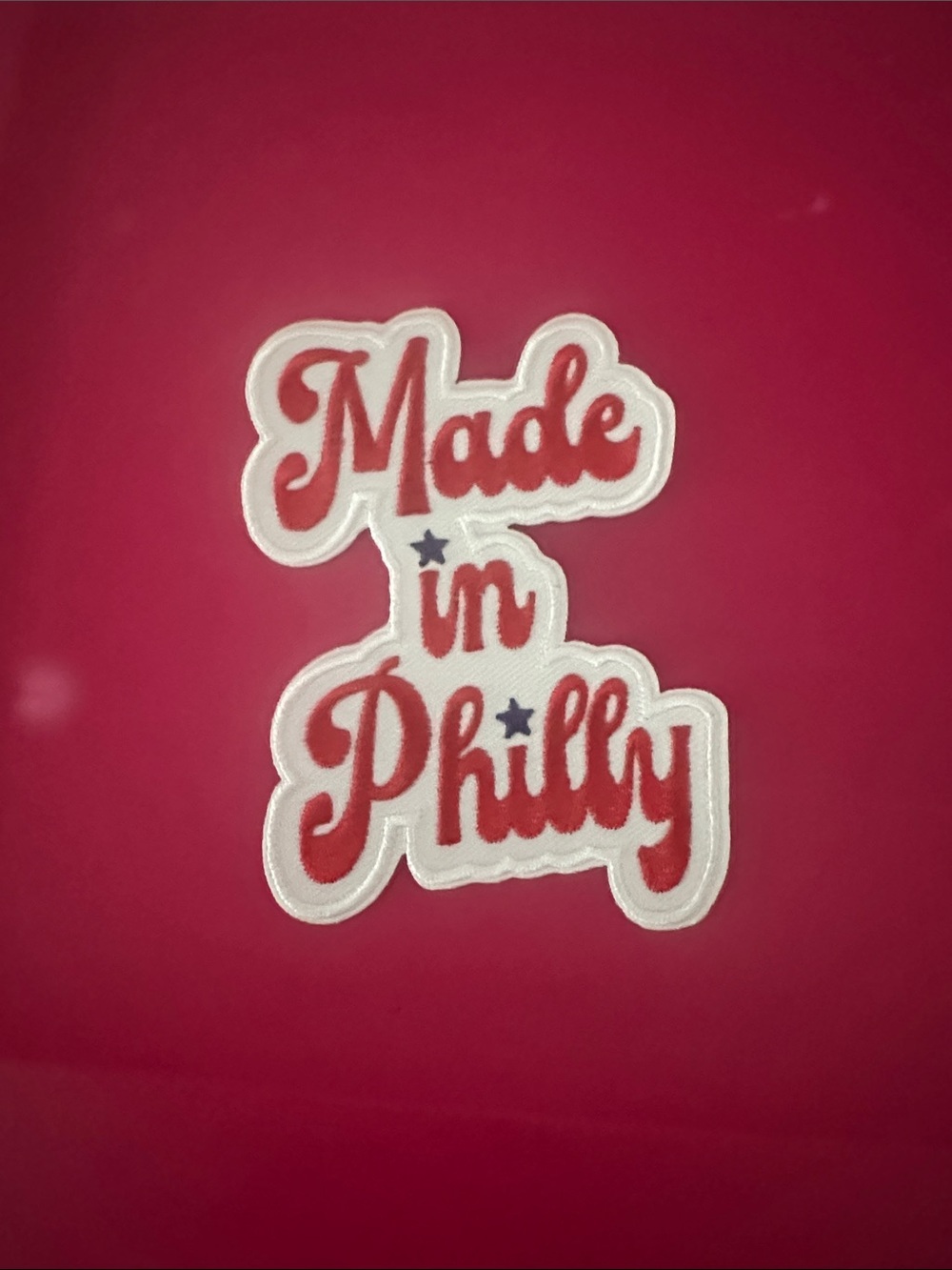 Made in Philly Patch - Red and White